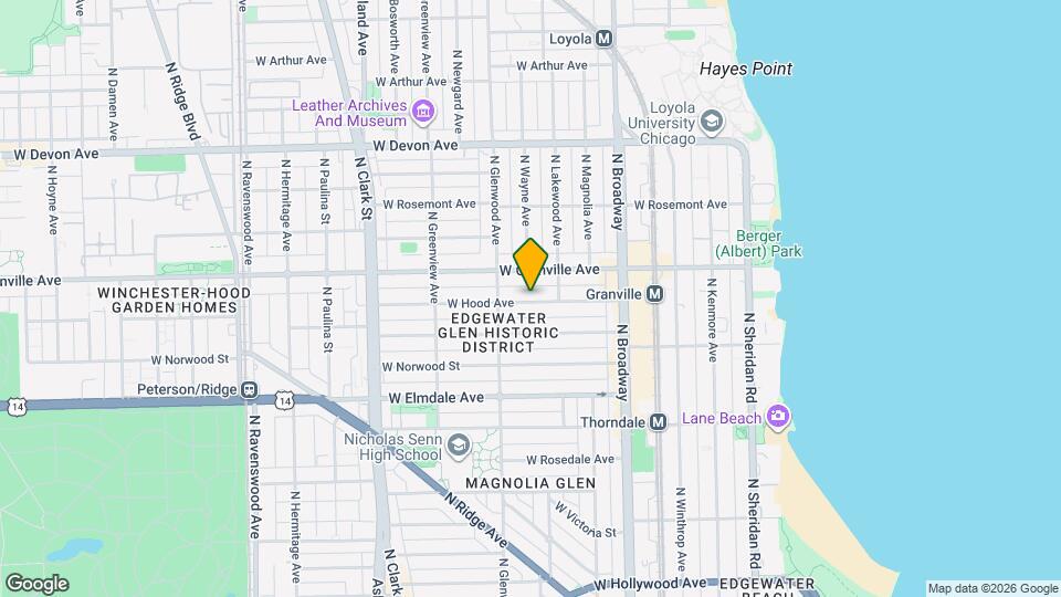1350 W Hood Ave, Unit G Map and Location Details