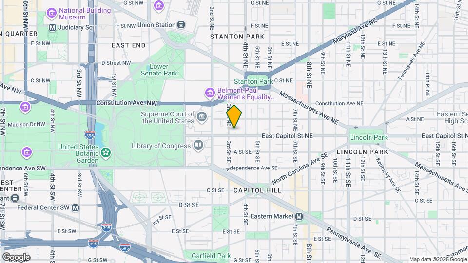 308 East Capitol St NE Map and Location Details