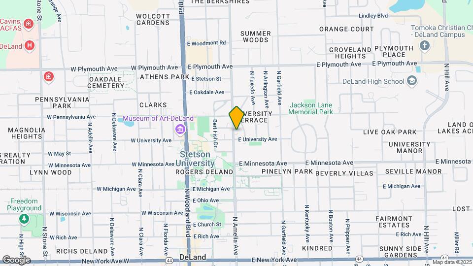 605 N Amelia Ave Map and Location Details