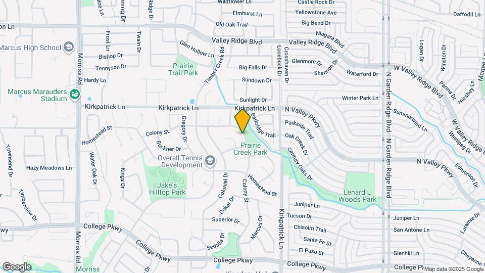 1213 Colony St Mapa y Detalles de la Ubicación