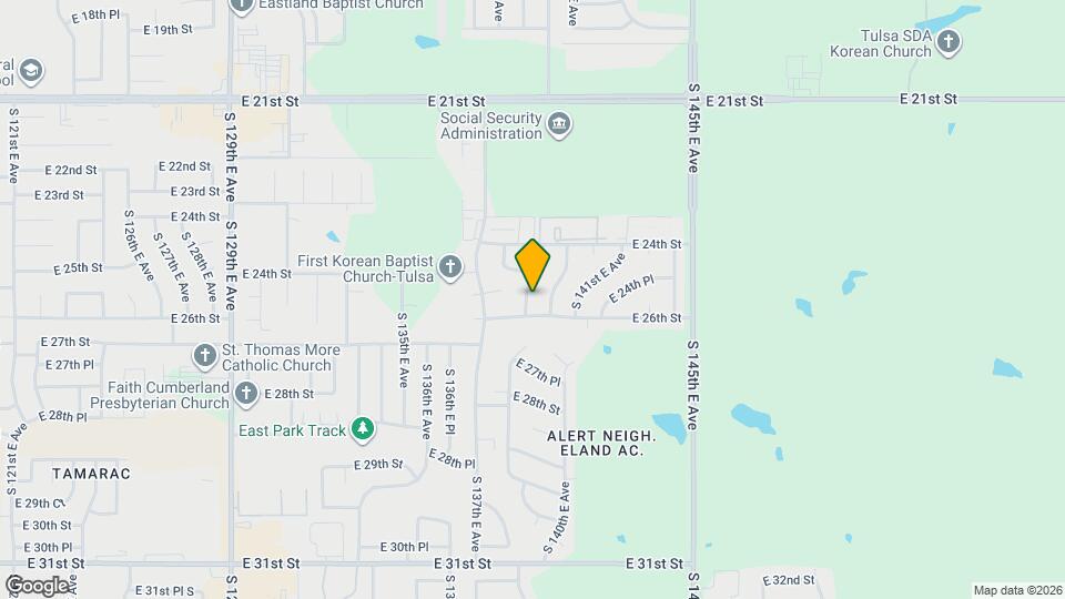 2449 S 139th E Ave Map and Location Details