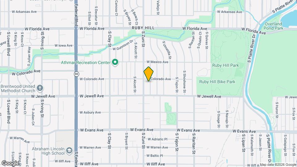 1825 S Yuma St Mapa y Detalles de la Ubicación