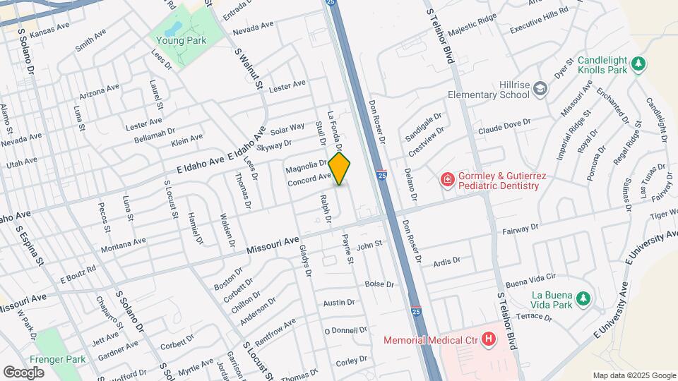 1601 Stull Dr Map and Location Details