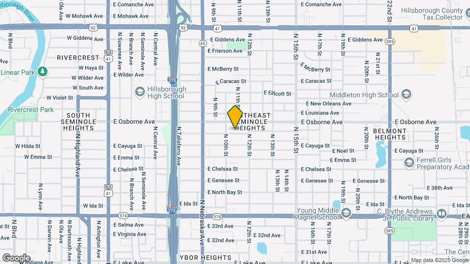 1010 E Curtis St Map and Location Details