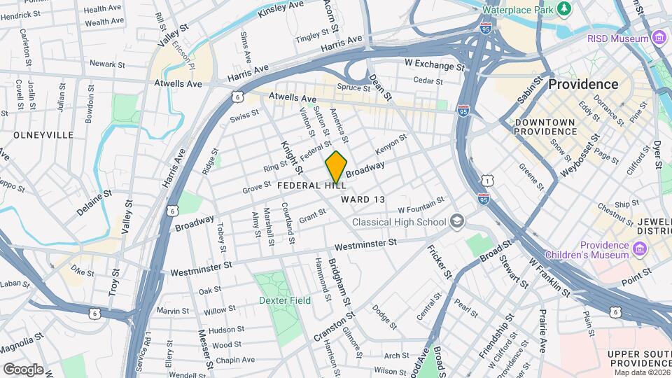 155 Vinton St Map and Location Details