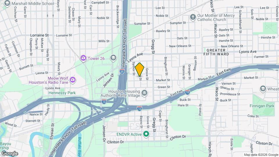 1307 Bayou St Map and Location Details