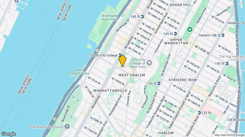 523 W 135th St Map and Location Details