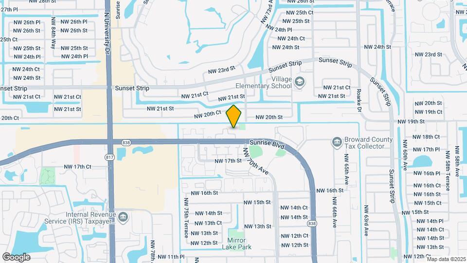 7063 W Sunrise Blvd, Unit D2 Map and Location Details