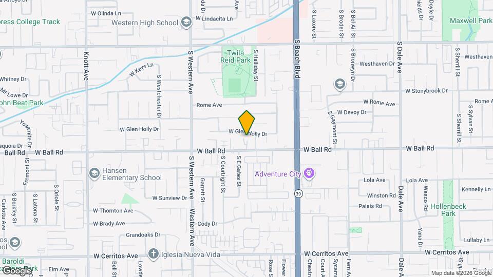 3080 W Glen Holly Dr Map and Location Details