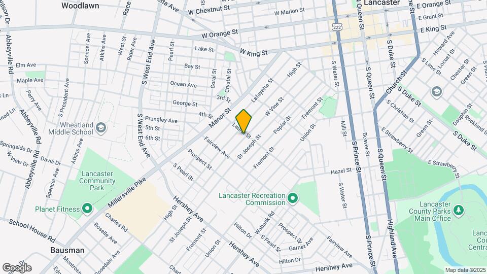 707 W Vine St Map and Location Details