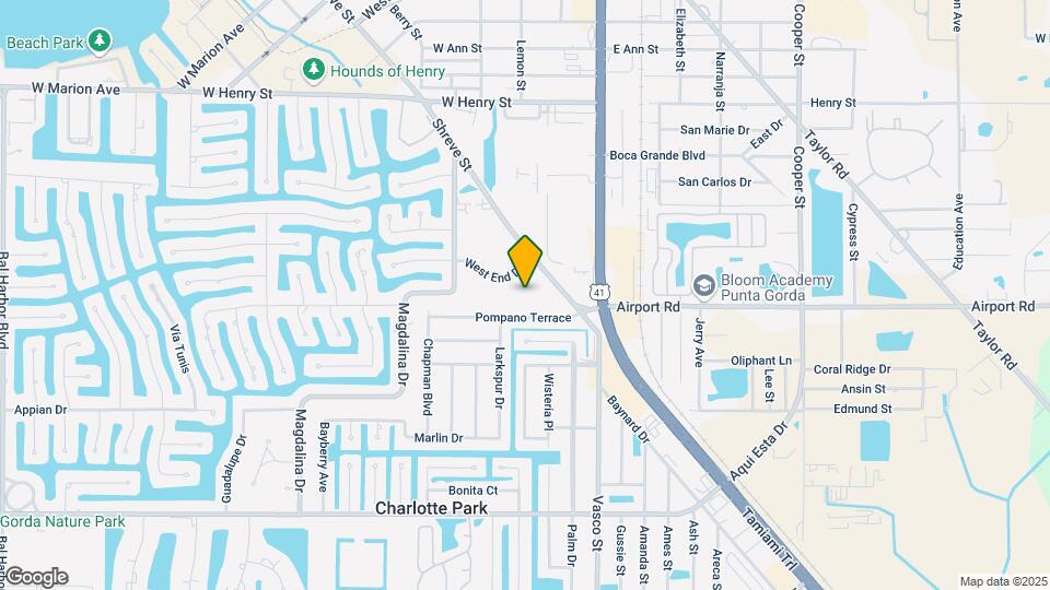 255 West End Dr Mapa y Detalles de la Ubicación