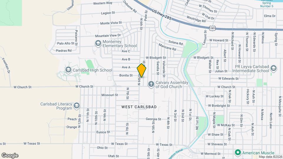 809 Pate St Map and Location Details