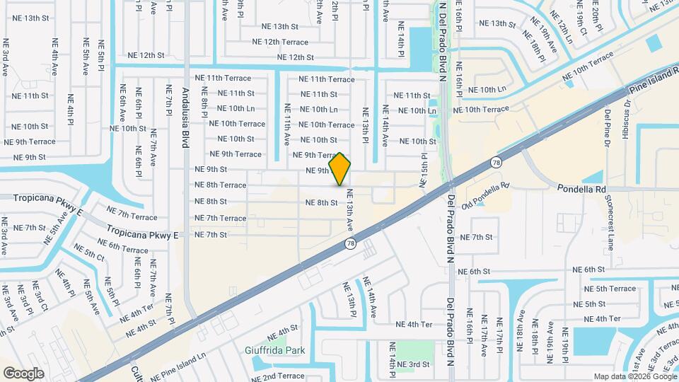 1218 NE 8th Terrace Map and Location Details