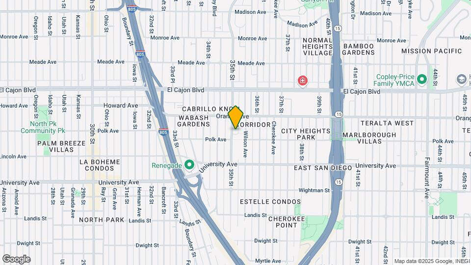 4127 35th St Map and Location Details
