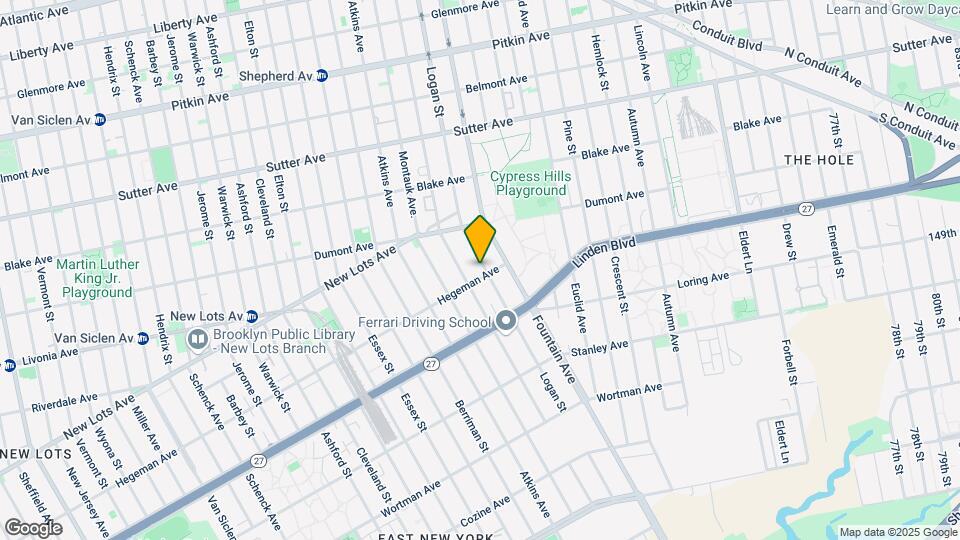1065 Hegeman Ave Mapa y Detalles de la Ubicación