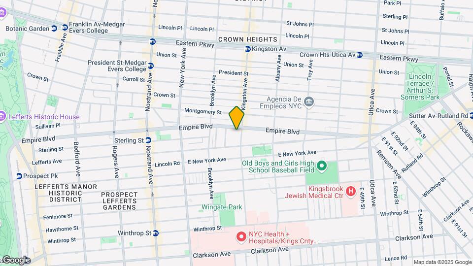 580 Empire Blvd Map and Location Details