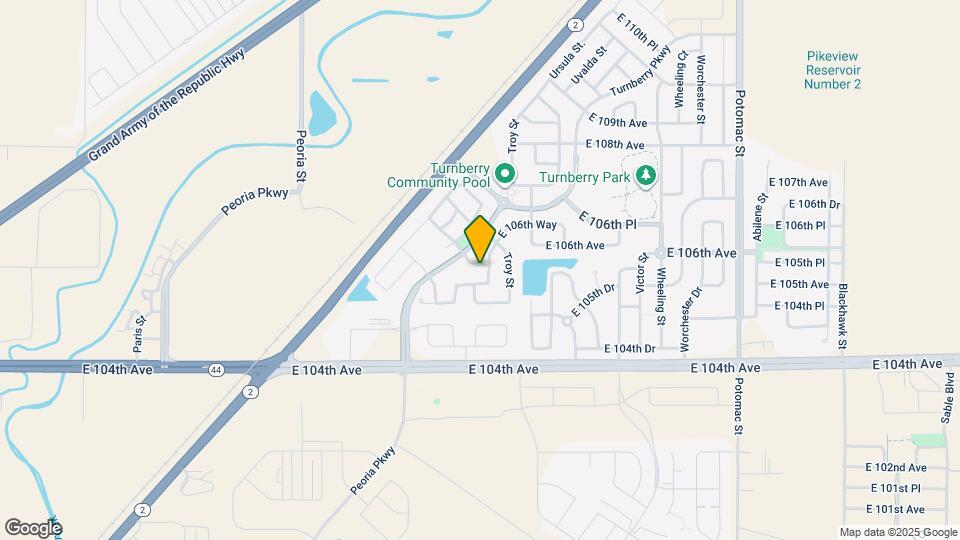 12742 E 106th Ave Map and Location Details