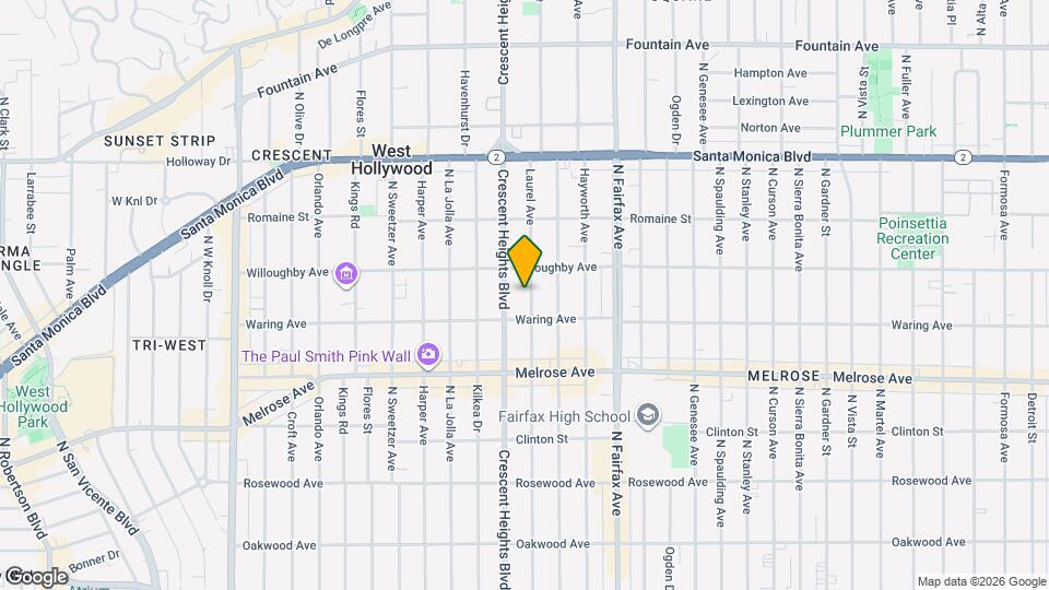 827 N Laurel Ave Mapa y Detalles de la Ubicación