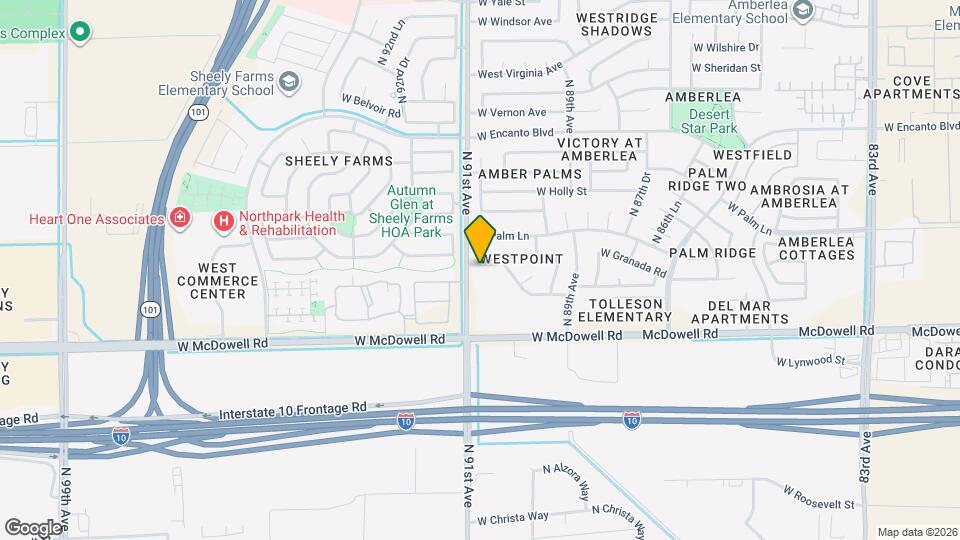 9061 W Granada Rd Map and Location Details