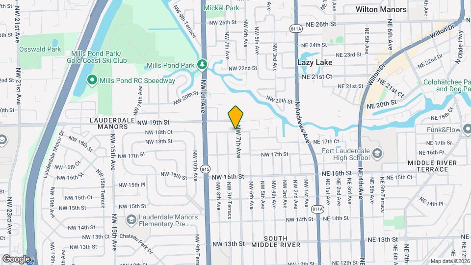 702 NW 18th St Map and Location Details