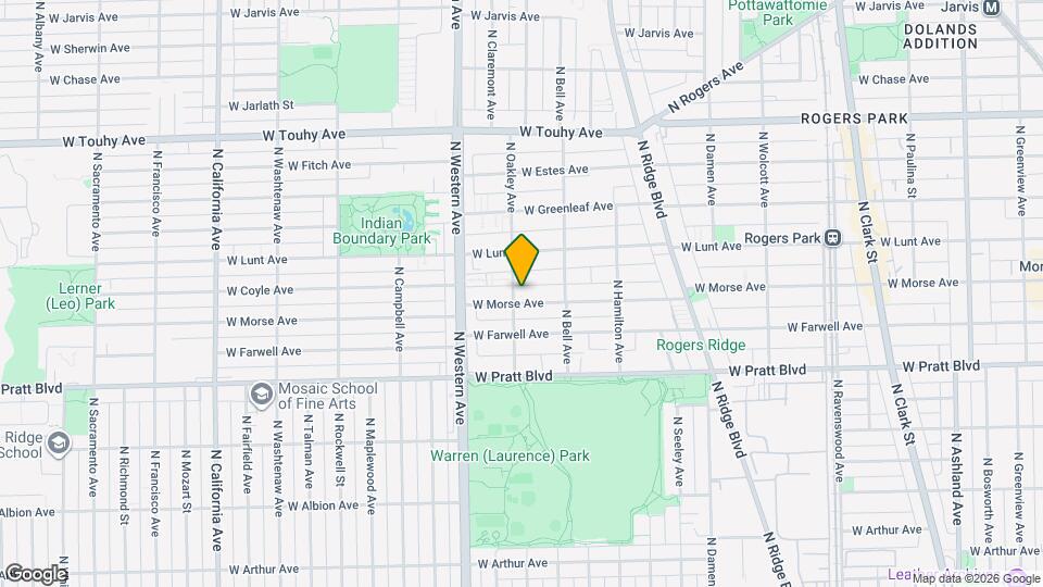 2240 W Morse Ave Mapa y Detalles de la Ubicación