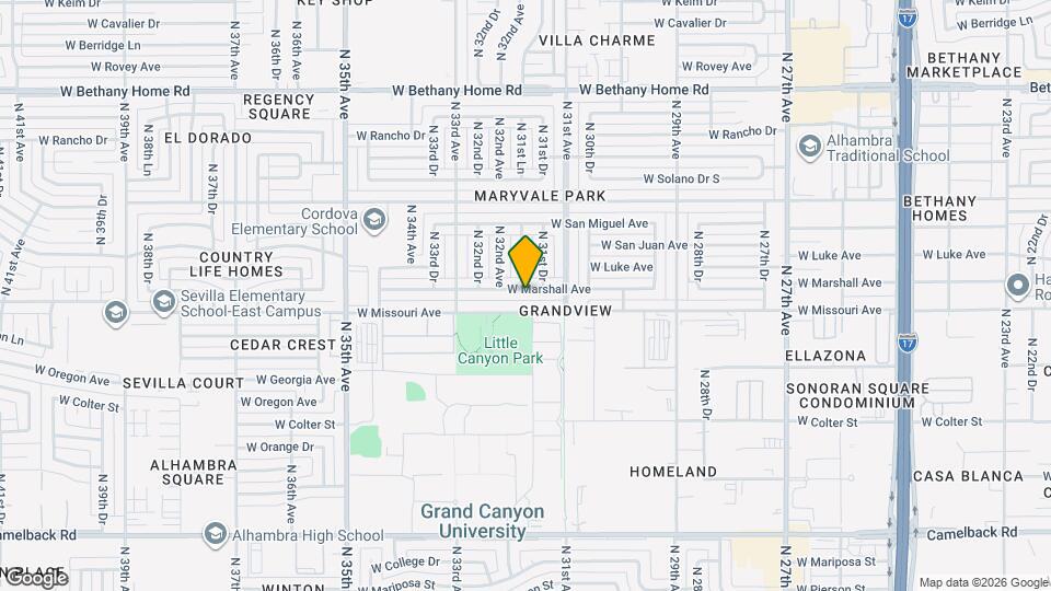 3133 W Marshall Ave Mapa y Detalles de la Ubicación