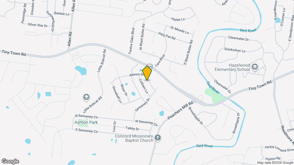 1336 Allmon Dr Map and Location Details