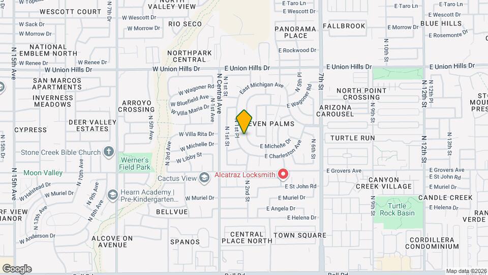 18028 N 2nd St Map and Location Details