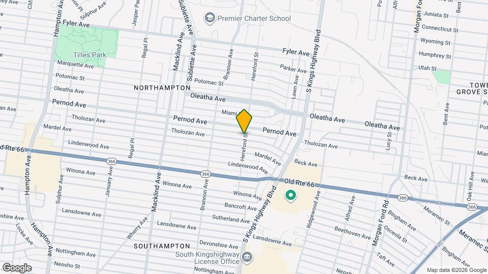 5001 Tholozan Ave Mapa y Detalles de la Ubicación