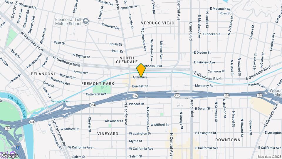 420 Arden Ave Mapa y Detalles de la Ubicación