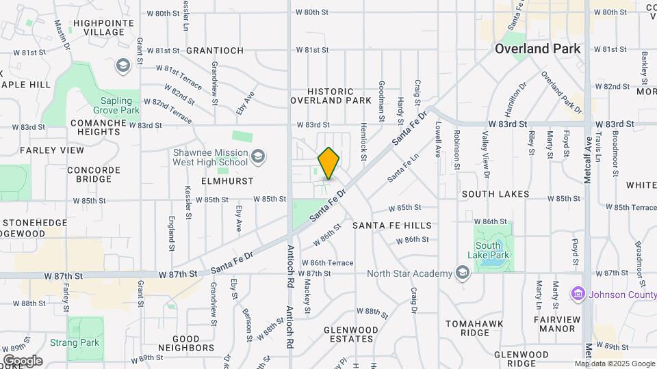 8516 W 85th St Map and Location Details