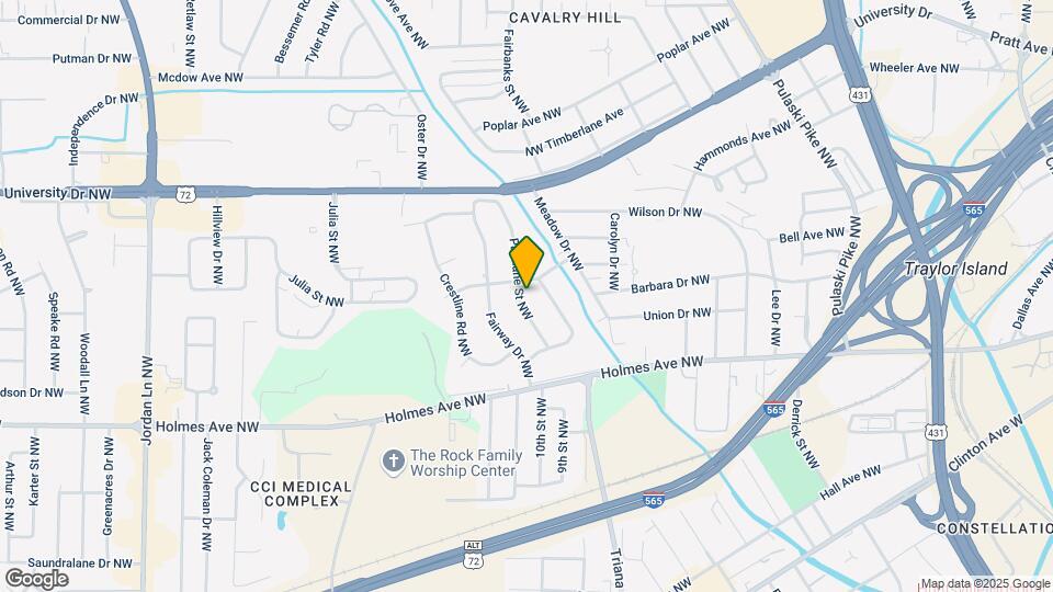 918 Parklane St NW Map and Location Details