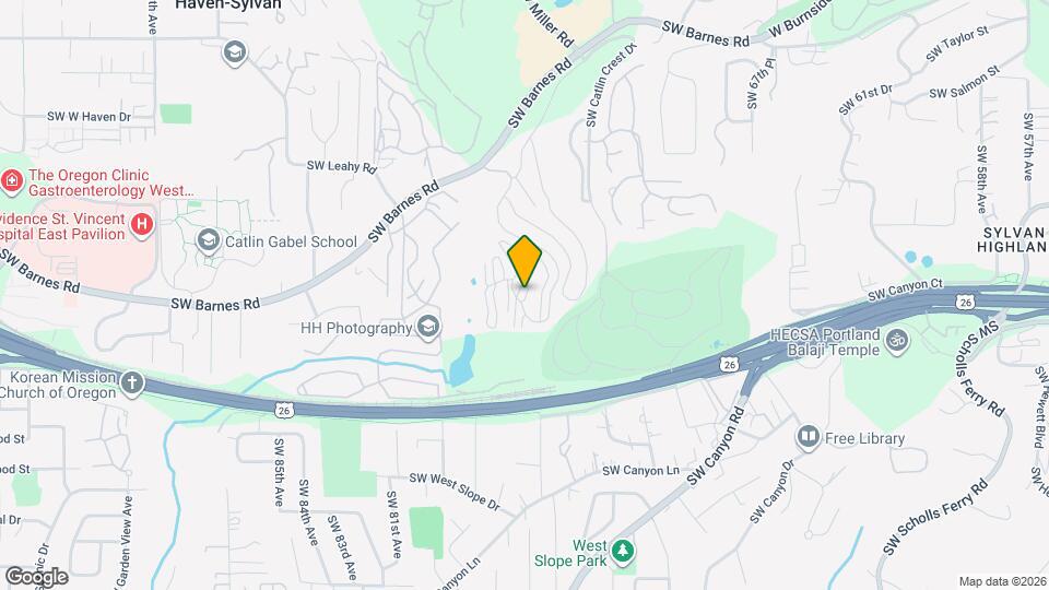 7744 SW Barnes Rd Map and Location Details