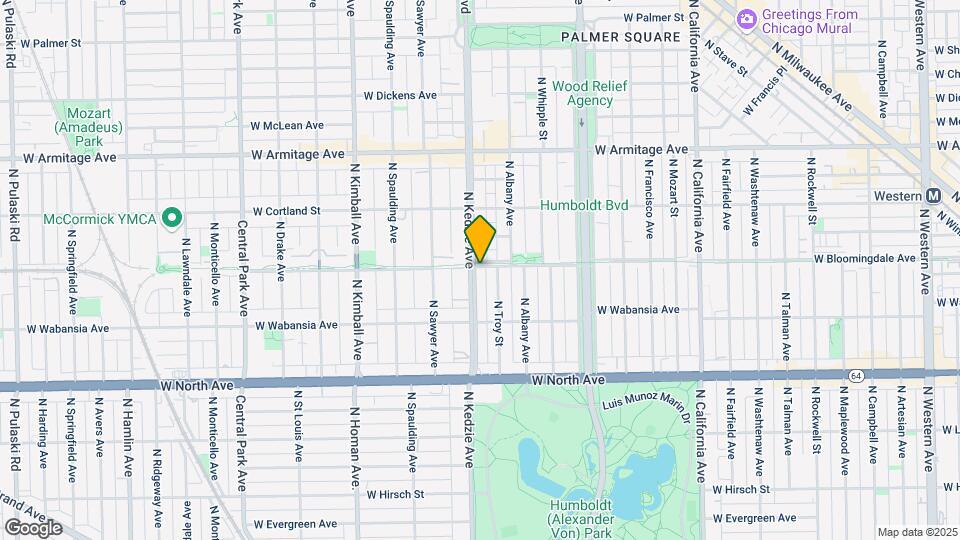 1759 N Kedzie Ave-Unit -Unit 2 Map and Location Details