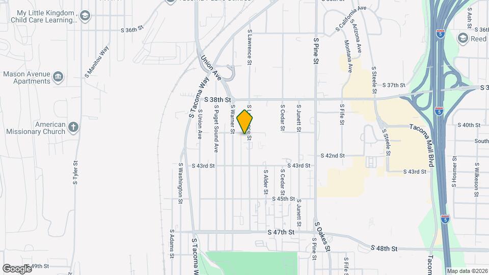 4006 S Lawrence St Map and Location Details