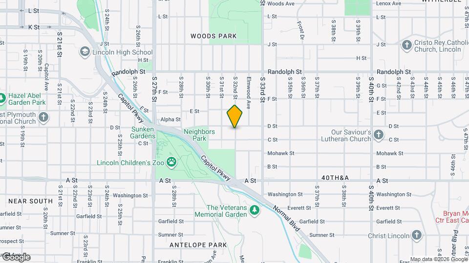 1222 S 32nd St Map and Location Details