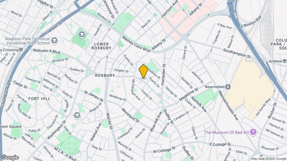 296 Dudley St Mapa y Detalles de la Ubicación