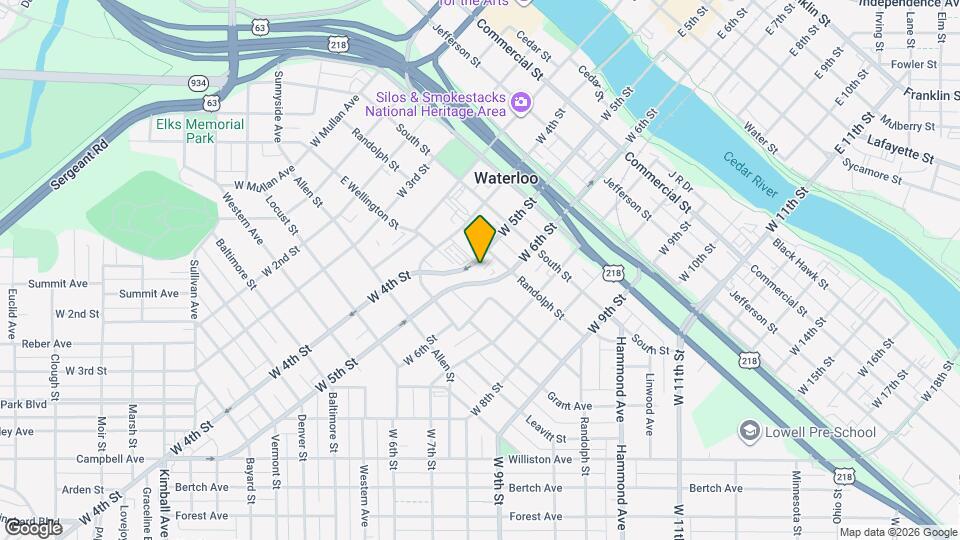 719 W 5th St Map and Location Details
