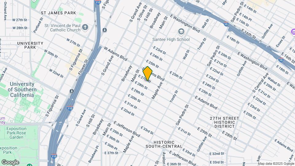 218 E 27th St Map and Location Details
