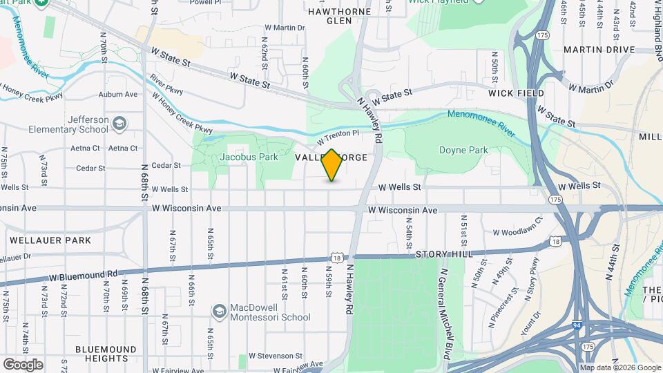 5826 W Wells St Map and Location Details