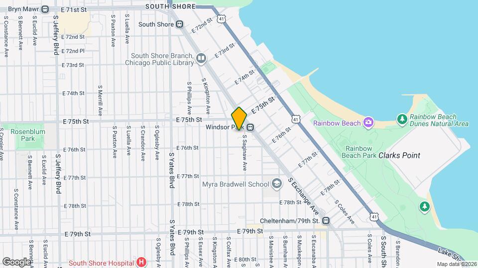 7530 S Saginaw Ave Map and Location Details
