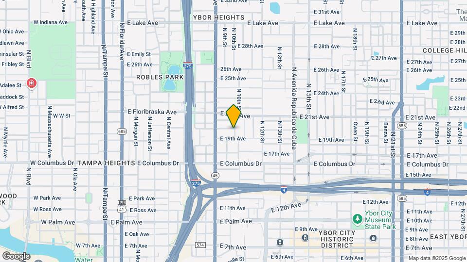 923 E 20th Ave Map and Location Details