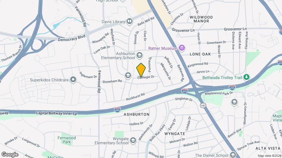6310 Carnegie Dr Map and Location Details