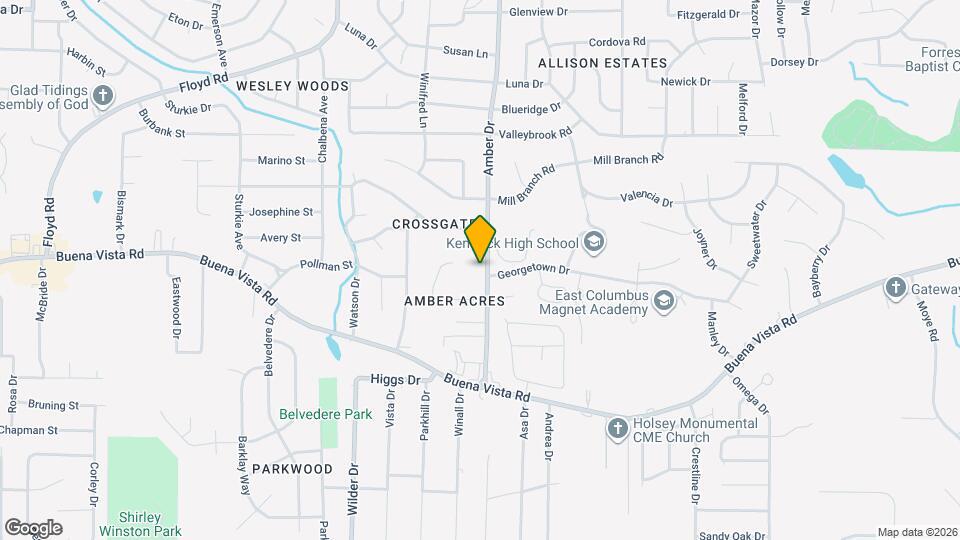 1029 Amber Dr Map and Location Details