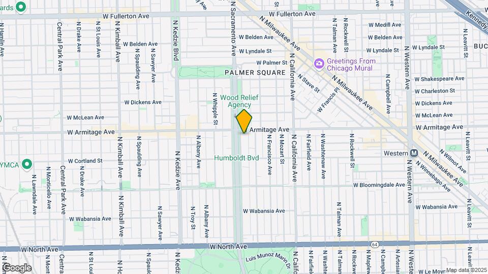 1947 N Humboldt Blvd Mapa y Detalles de la Ubicación