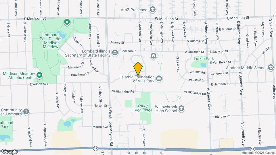 1134 E Addison Ave Map and Location Details