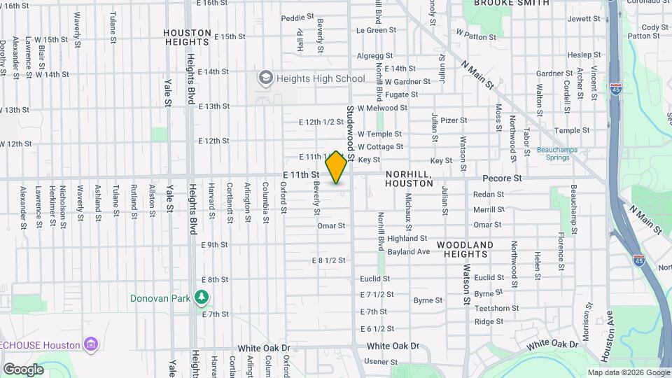 725 E 10 1/2 St Map and Location Details
