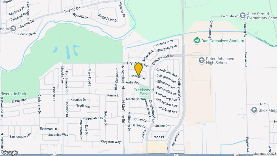 3608 Balfour Ln, Unit Bedroom sized apartment Map and Location Details