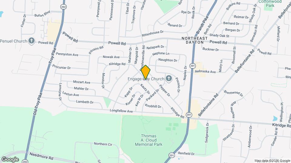 4326 Kitridge Rd Map and Location Details