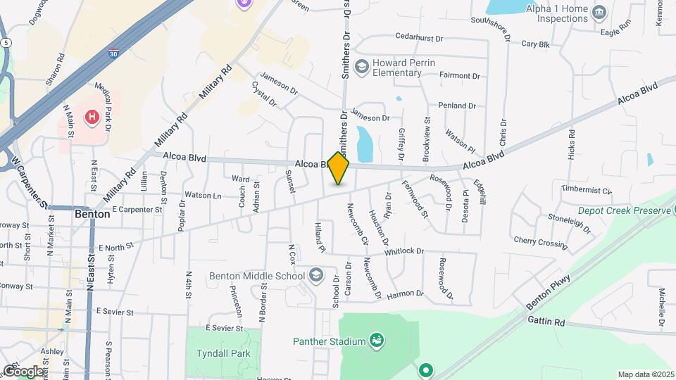 1310 E North St Map and Location Details